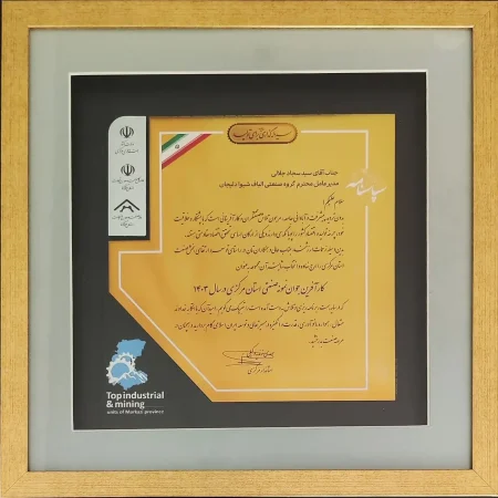 Shiva Fiber CEO Recognized as Outstanding Entrepreneur of Markazi Province
